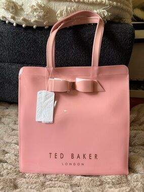 Ted Baker Almacon Large Pink Tote Bag w/ Bow